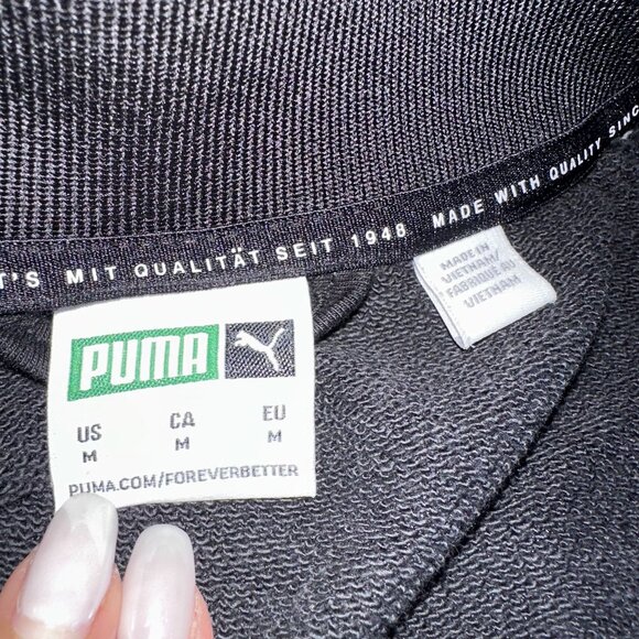 Puma Iconic t& Black Full Zip Long Sleeve Track Jacket Men's Medium M - Picture 2 of 8